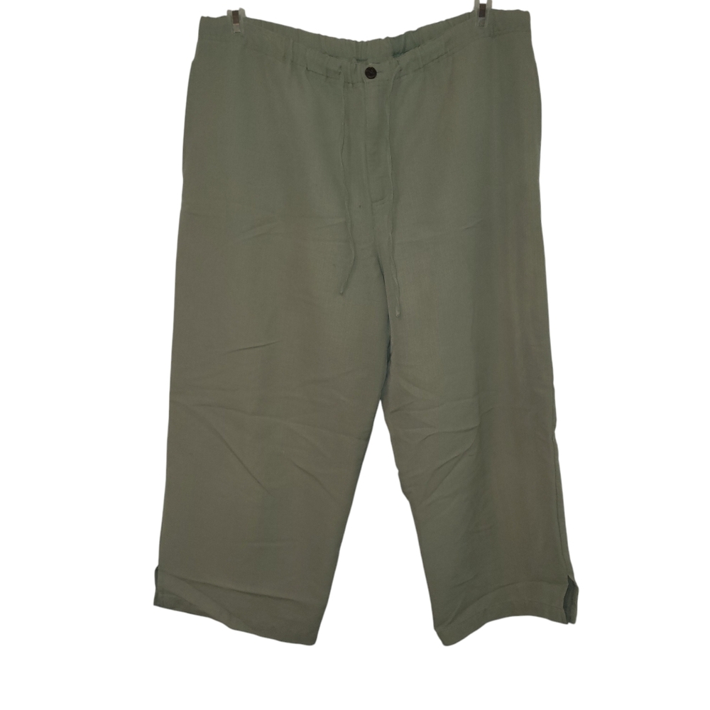 Caribbean Joe Olive Green Capri Pants